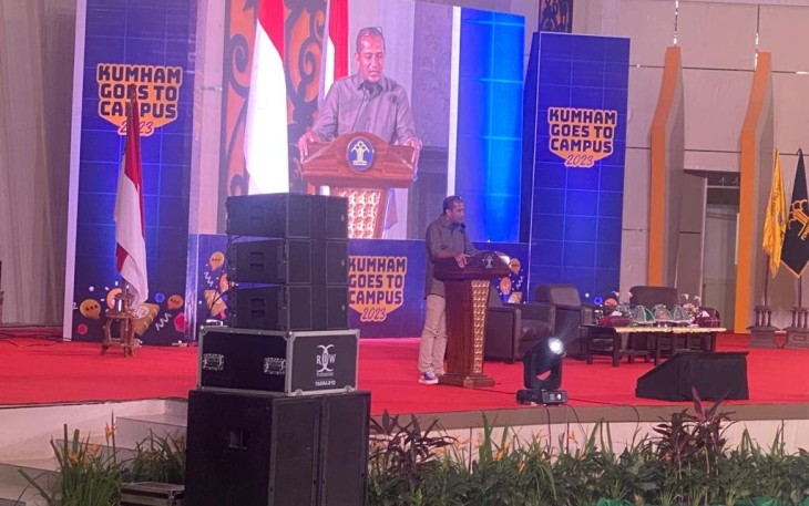 Wamenkumham Gelar Goes To Campus Ke Universitas Halu Oleo-Kendari