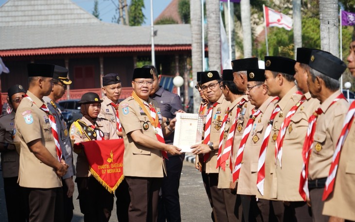 Gubernur Bengkulu Rohidin Mersyah Ketua Majelis Pembimbing Daerah Kwartir Daerah 