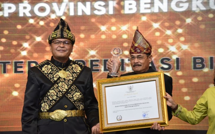 Pemprov Bengkulu Terima 2 Sertifikat Kelembagaan dari LAN RI