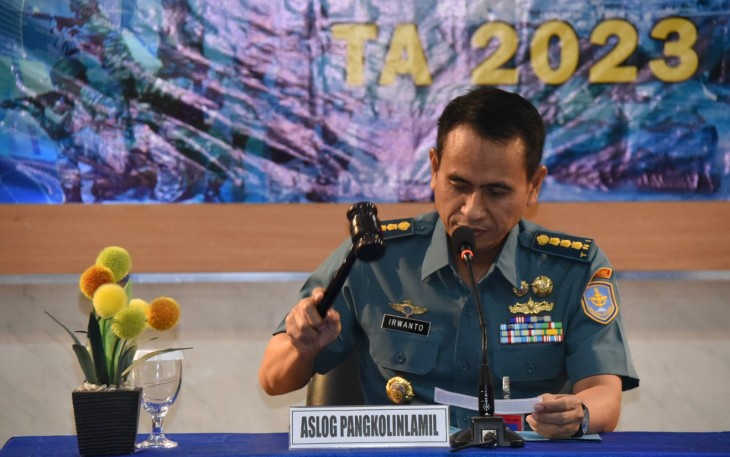 Aslog Pangkolinlamil buka Bintek Aplikasi Sakti dan Laporan BMN 