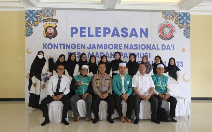 Polda Kalbar Lepas Kontingen Jambore Nasional Dai Desa Madani Parmusi Kalbar Tahun 2023