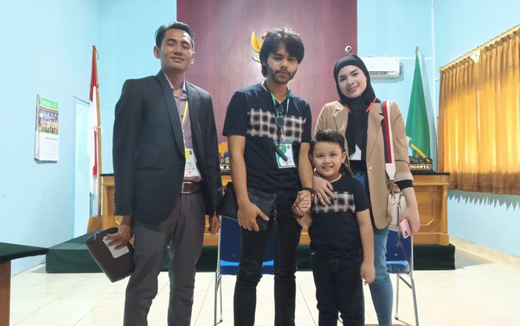 Jimi didampingi kuasa hukumnya Aditra M.SH