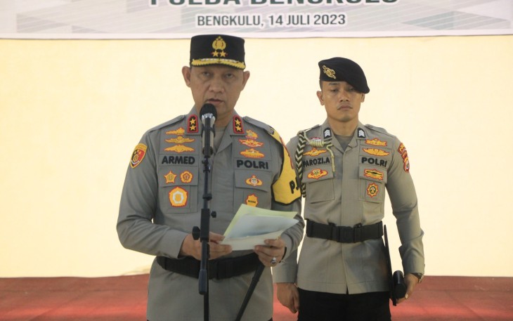 Kapolda Bengkulu Lantik Brigjen Pol Agus Salim Jadi Wakapolda Bengkulu