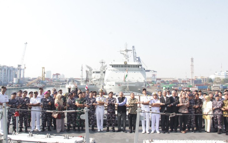 Jajaran TNI AL Kunjungi Kapal Perang Angkatan Laut India