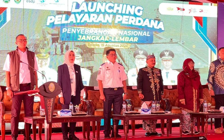 Ditjen Hubdat-Pemerintah Daerah saat Luncurkan Pelayaran Perdana Lintas Jangkar-Lembar