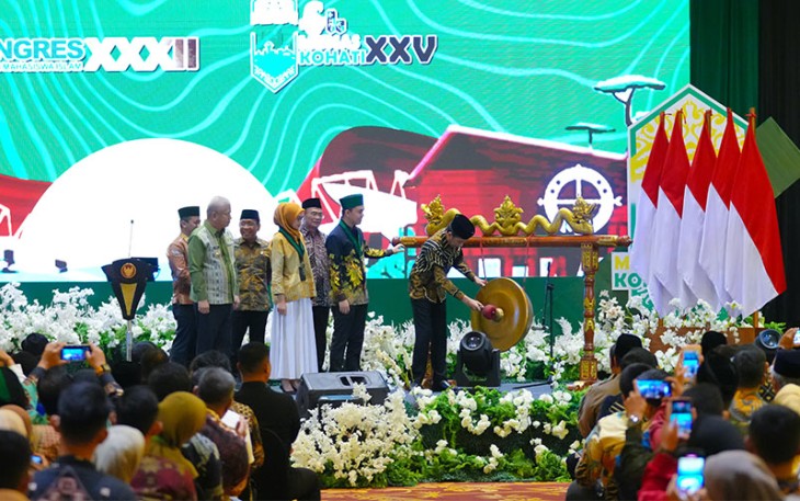 Presiden RI saat Membuka Kongres HMI Ke-XXXII dan Kohati Ke-XXV