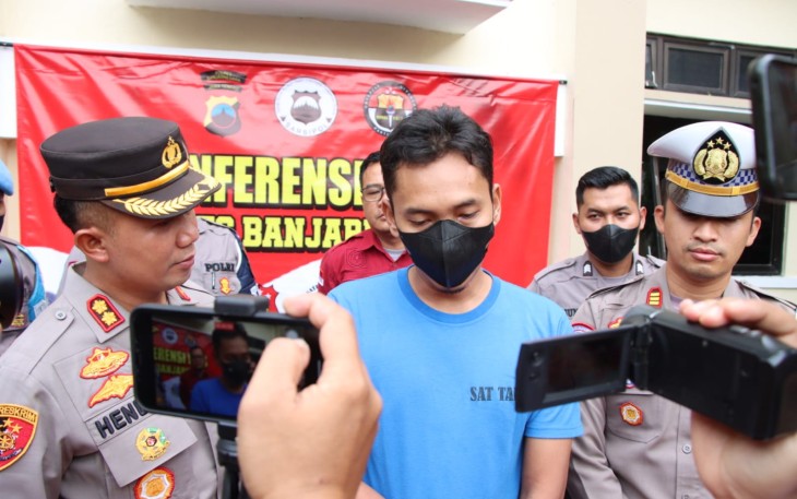 Sopir truk PH (33) tersangka tabrak lari 