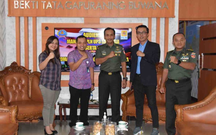 Danrem 073/Mkt menerima kunjungan UP3 Salatiga