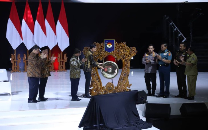 Presiden RI, Ir. Joko Widodo saat membuka kegiatan Rakornas
