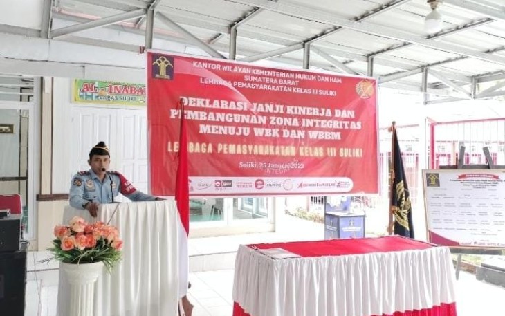 Kepala Lapas Kelas III Suliki, Kamesworo.