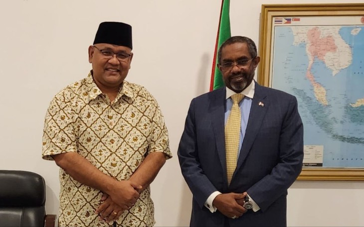Ketum JMSI Teguh Santosa bersama Duta besar Sudan di Jakarta 