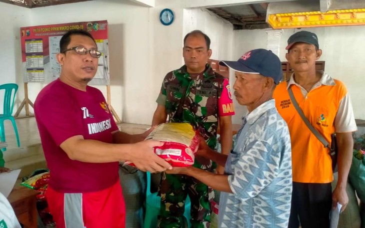 Pendistribusian benih padi petani wilayah desa binaan 