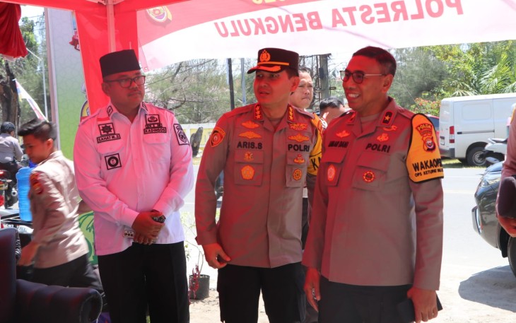 Wakapolda Bengkulu Cek Pospam Pantai Panjang