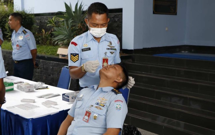 Swab antigen prajurit Koharmatau 