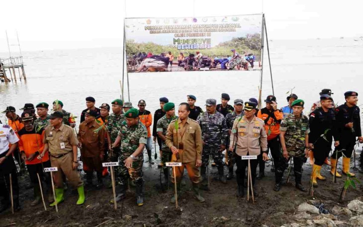Penanaman Mangrove Serentak di Kabupaten  Pati 