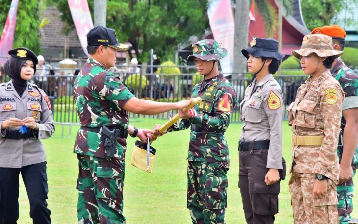 Panglima TNI Laksamana Yudo Margono saat membuka Latsitardanus XLIII/2023