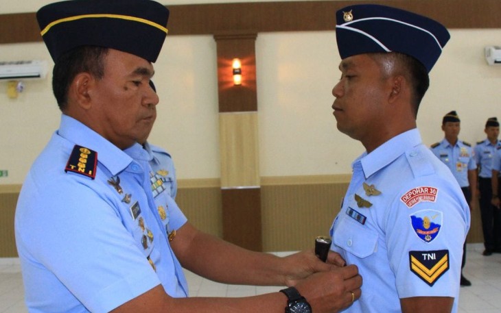 Dandepohar 30 Kolonel Tek DR Tumpal Silitonga saat membuka pendidikan 