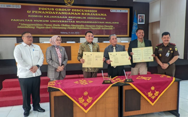 Komisi Kejaksaan RI MoU dengan Universitas Muhammadiyah Malang, Kamis (8/6)