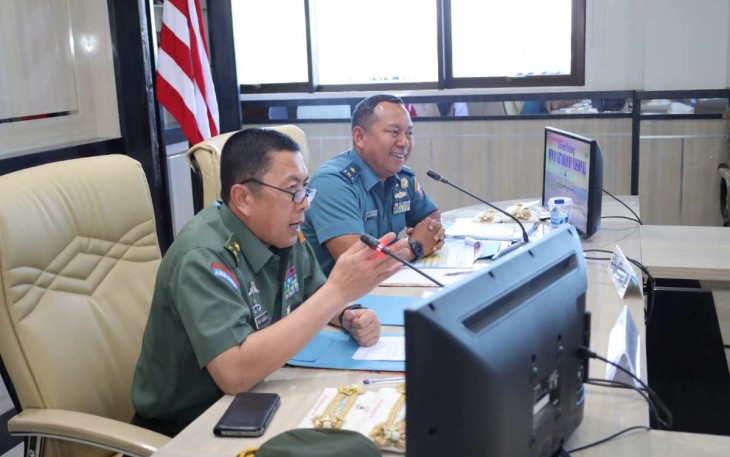 Ketua Tim Setjen Wantanas RI Brigjen TNI Rudi Adrianto saat memberikan sambutan 