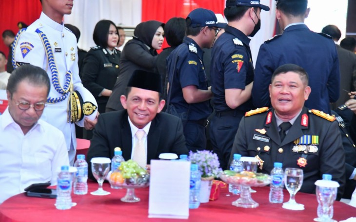 Gubernur Kepri Hadiri Upacara dan Syukuran HUT Bhayangkara ke-77