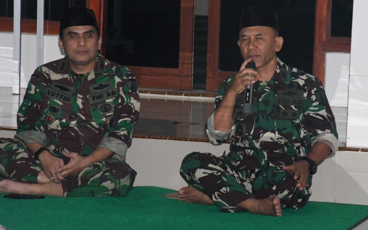 Danrem 081/DSJ Kolonel Inf H. Sugiyono bersholawat sambut tahun Baru Islam 1445 H, Selasa (18/7)