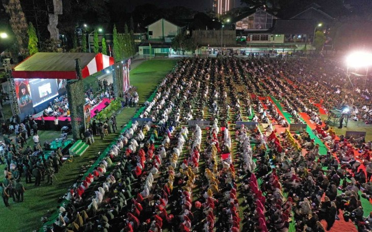Rekor MURI Sujud Syukur Kodam XIV/Hsn