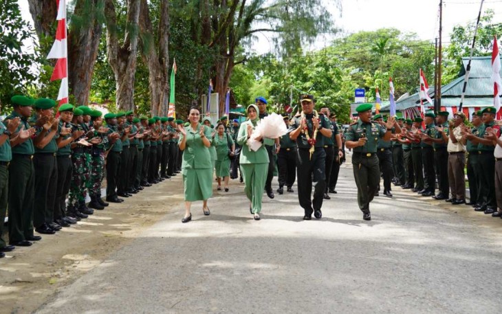 Pangdam Kasuari Mayjen TNI Ilyas Alamsyah di Korem 181/PVT, Senin (28/8)