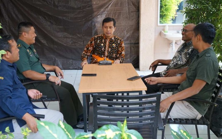 Kapenrem 081/DSJ Mayor Eko Sudarto bersama Diskominfo Kabupaten Madiun, Kamis (31/8)