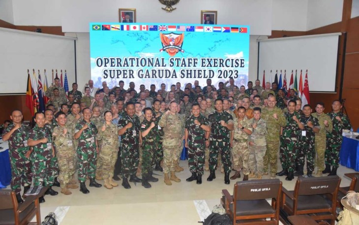 Latihan Amphibi Super Garuda Shield 2023