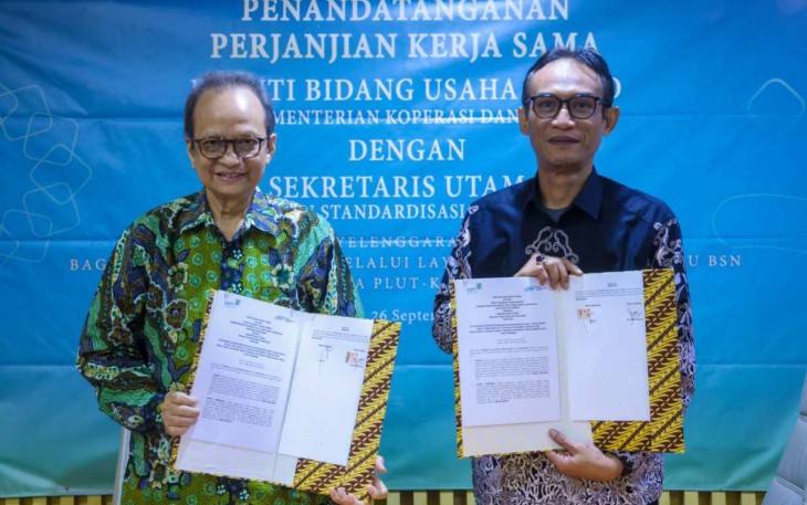 MoU KemenkopUKM dengan BSN di Jakarta, Selasa (26/9)