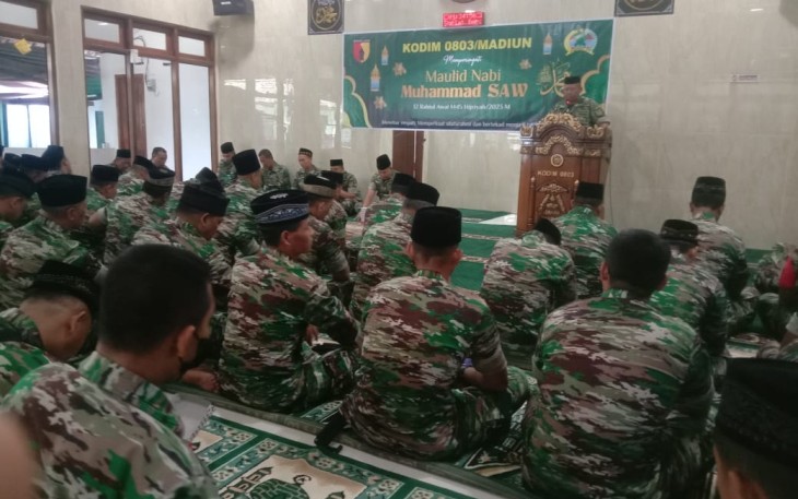 Maulid Nabi Besar Muhammad SAW 1445 H di Kodim 0803/Madiun, Jum'at (29/9)