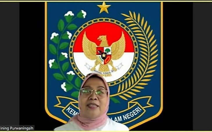 Sekertaris Ditjen Bina Pembangunan Daerah Sri Purwaningsih 