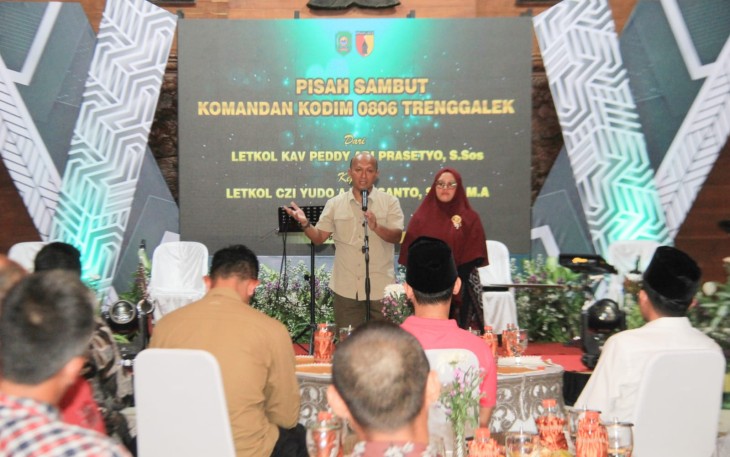 Pisah Sambut Dandim 0806/Trenggalek Momen Emosional di Pendopo Manggala Praja Nugraha 