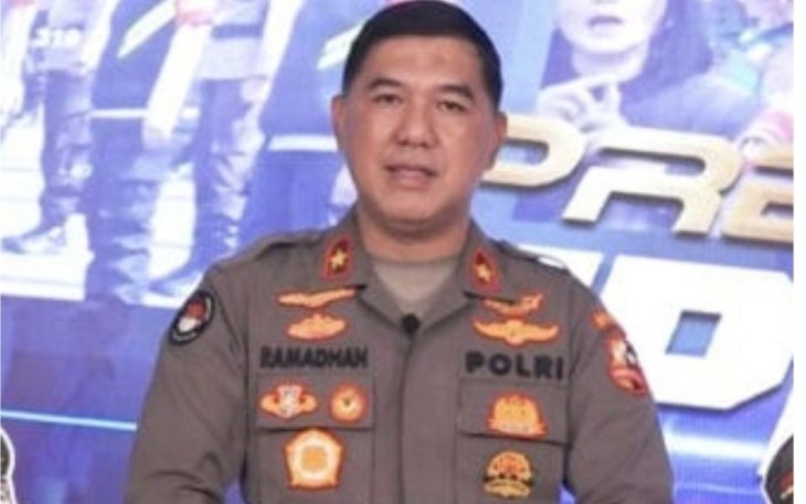 Karo Penmas Divhumas Polri Brigjen Ahmad Ramadhan saat memberikan konferensi pers di Jakarta, Selasa (10/1)