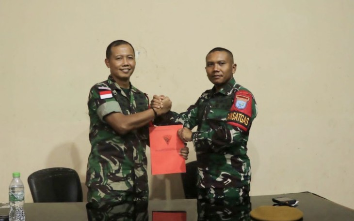 Serah Terima Pos Satgas Perbatasan 