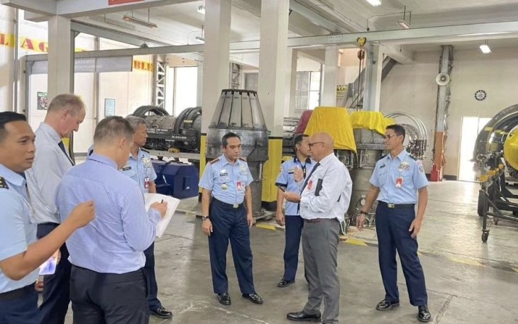 Kunjungan tim Dassault Aviation ke Depohar 80, Senin (10/7)