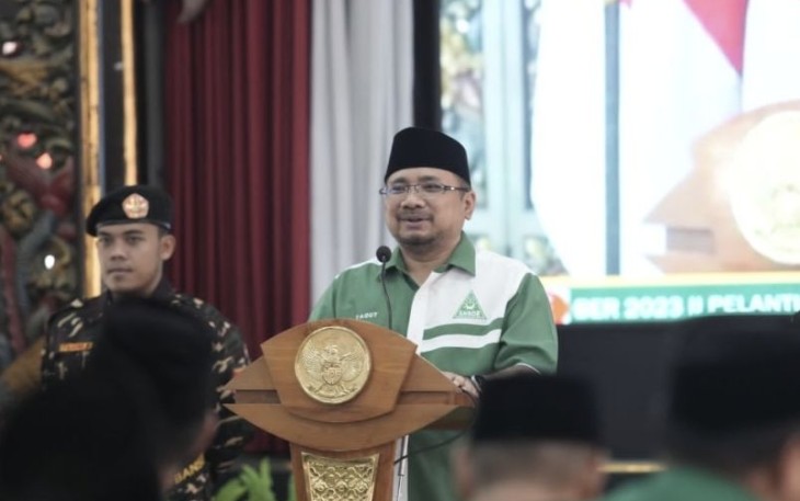 Ketum PP GP Ansor H Yaqut Cholil Qoumas 