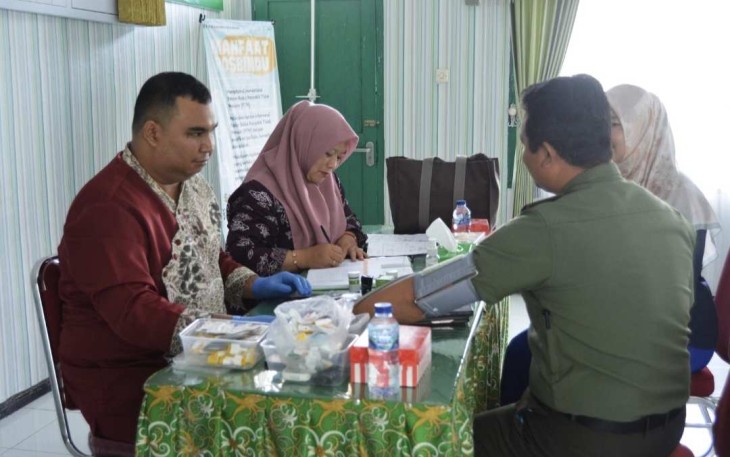 Pemeriksaan kesehatan prajurit Kodim Kutai Kartanegara 