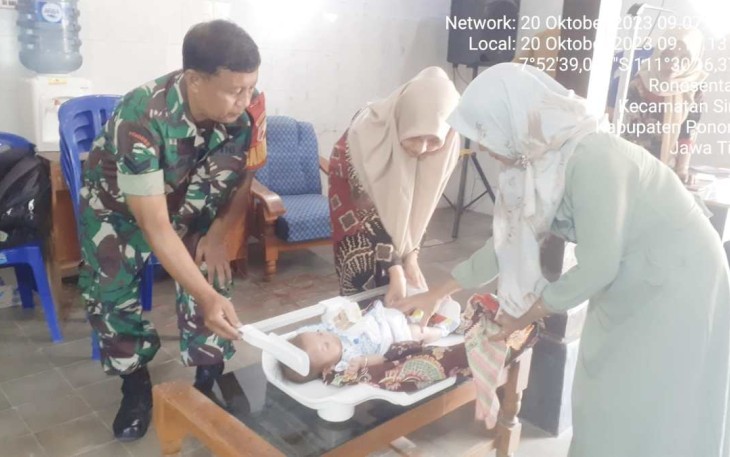 Pendampingan kegiatan posyandu balita di wilayah desa binaan 