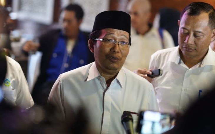 Plt Direktur Pendidikan Diniyah dan Pondok Pesantren Waryono Abdul Ghafur, Surabaya, Jum'at (20/10)