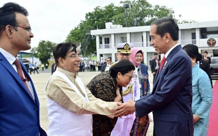 Presiden Joko Widodo dan Ibu Iriana Joko Widodo bertolak kembali ke Tanah Air melalui Air Force Station (AFS) Palam, New Delhi, India, pada Minggu sore, 10 September 2023.