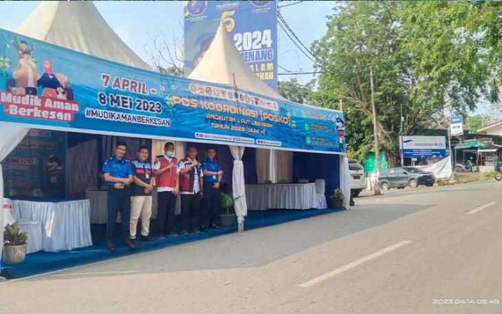 Posko Angkutan Lebaran 2023 Terminal Domestik Telaga Punggur