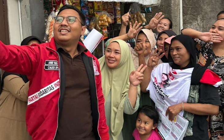 Caleg PSI Kabupaten Bogor Arief Budiman Bawa Suasana Riang Gembira