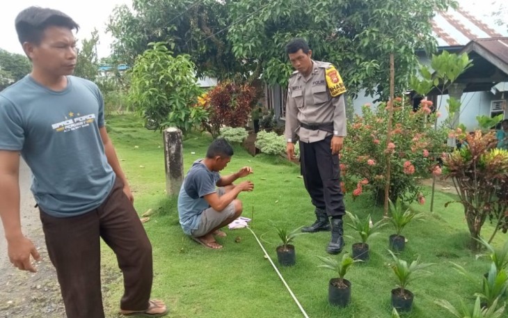 Problem Solving, Bhabinkamtibmas Selesaikan Permasalahan Batas Tanah