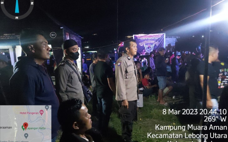 Polsek Lebong Utara Lakukan Pengamanan Deklarasi Persatuan Ojek Gandeng Muara Aman