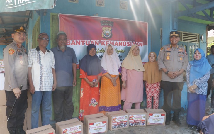 Polda Bengkulu Kembali Salurkan Bantuan Kemanusiaan Bagi Negeri