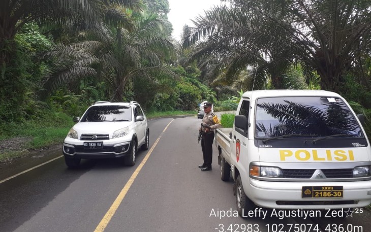 Polsek Padang Ulak Tanding Patroli Dijalan Lintas Lubuk Linggau – Curup