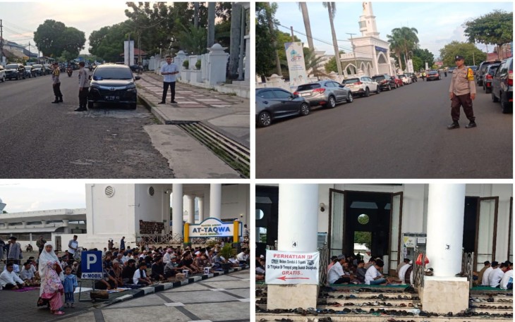 Polresta Bengkulu Terjunkan Ratusan Personel Amankan Salat Idulfitri