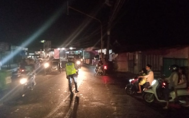 Pengamanan Takbir Keliling Oleh Polsek Lebong Selatan