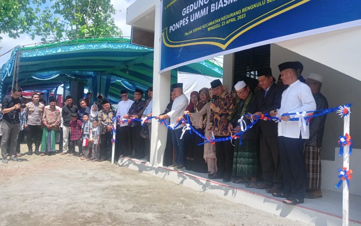 Kapolsek Kedurang Hadiri dan Berikan Pengamanan Peresmian Yayasan Ummi Biasmawati Sudarno 